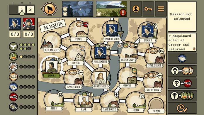 Maquis Board Game screenshot game