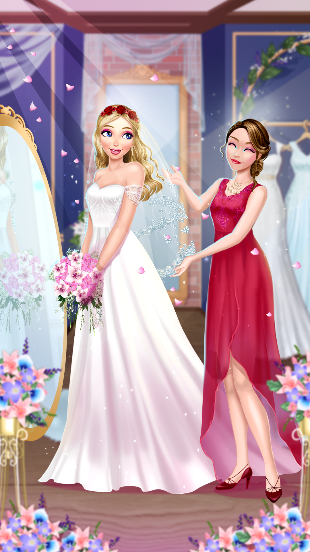 Cuplikan Layar Game Blondie Bride Perfect Wedding