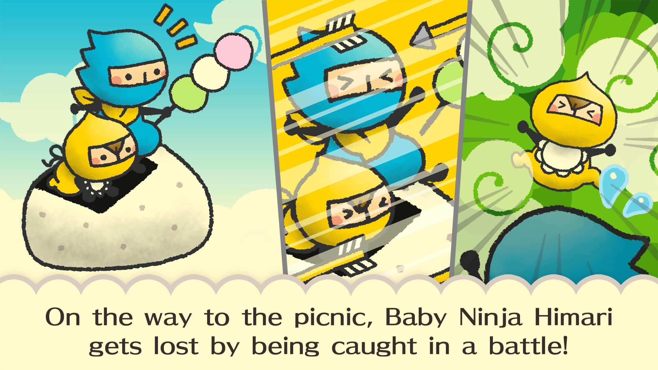 Oshinobisan - Sorao's Shuriken Shot - Game Screenshot