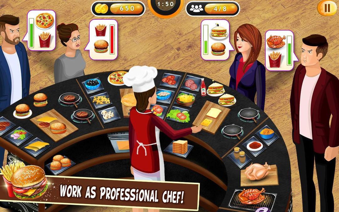 슈퍼 주방장 주방 이야기 : 식당 요리 게임 게임 스크린 샷