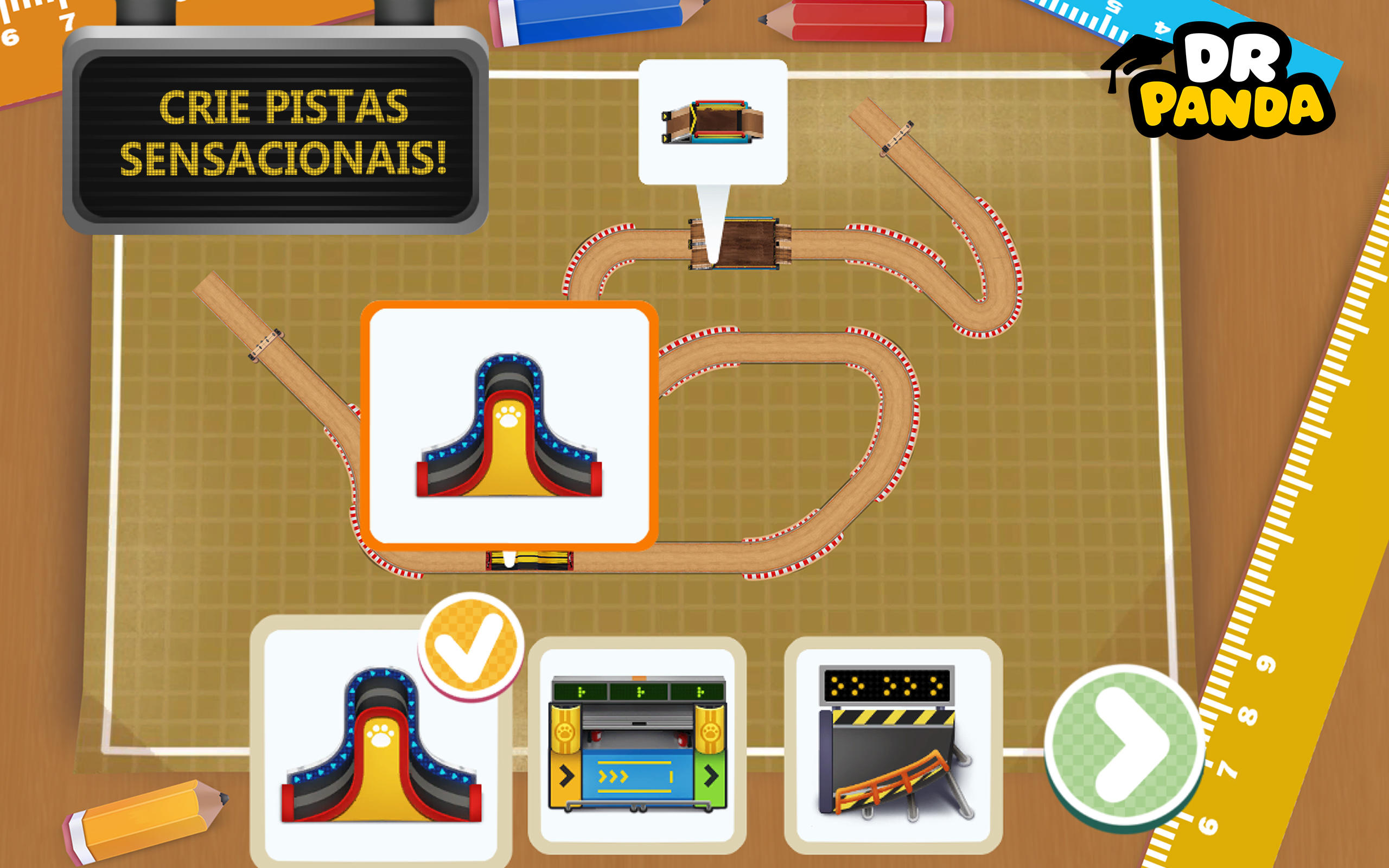 Captura de Tela do Jogo Dr. Panda Racers