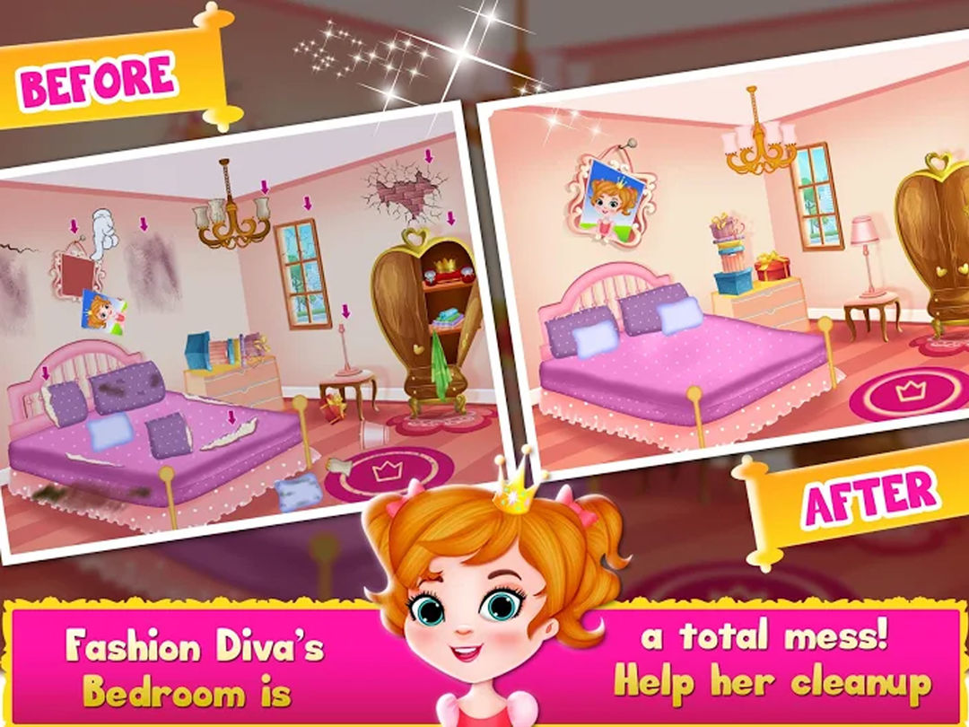 Cleaning games for Kids Girls screenshot game