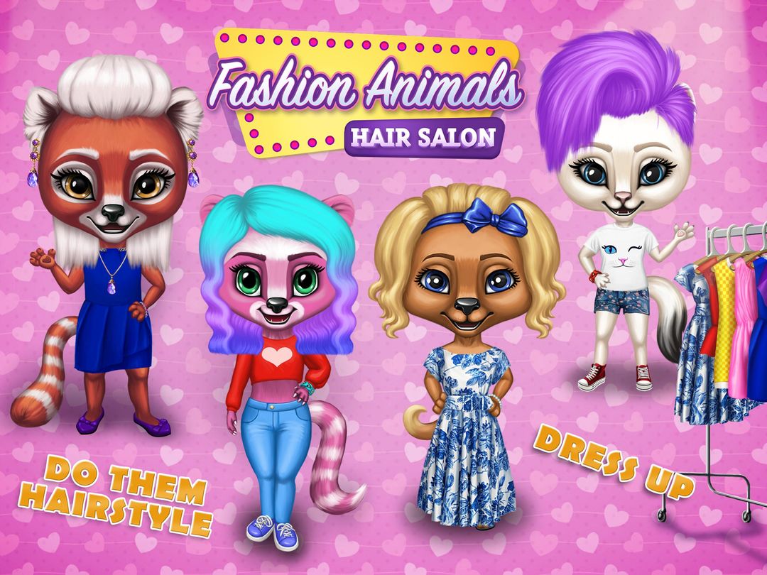 Screenshot of Fashion Animals - Hair Salon
