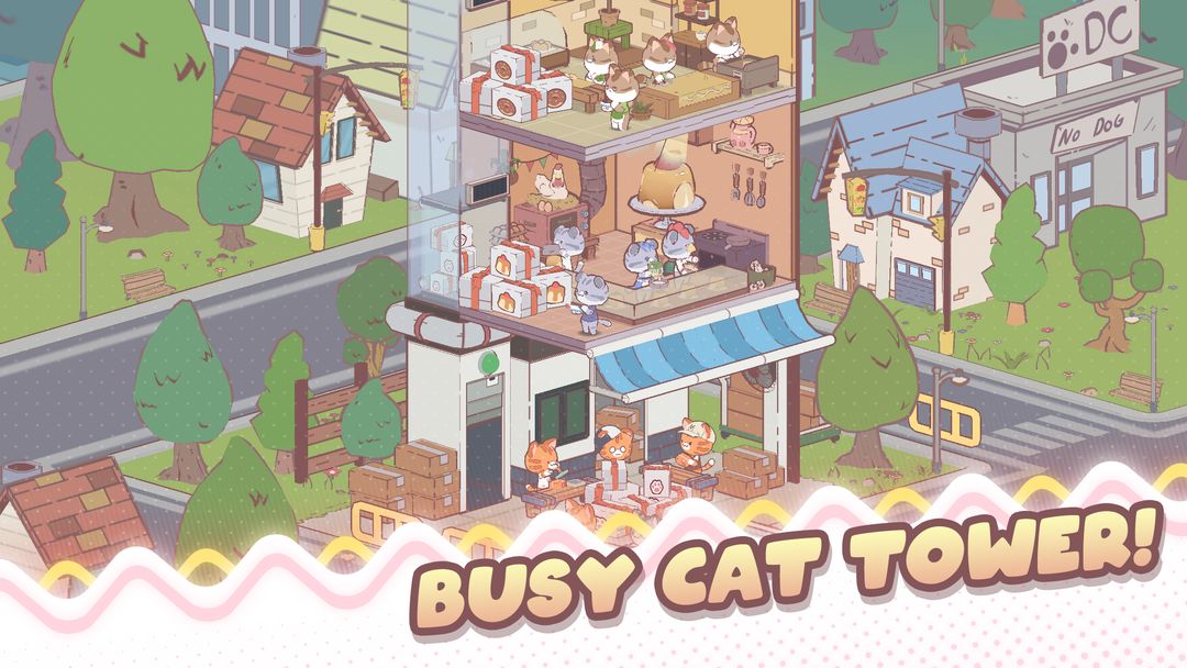 My Cat Tower : Idle Tycoon screenshot game