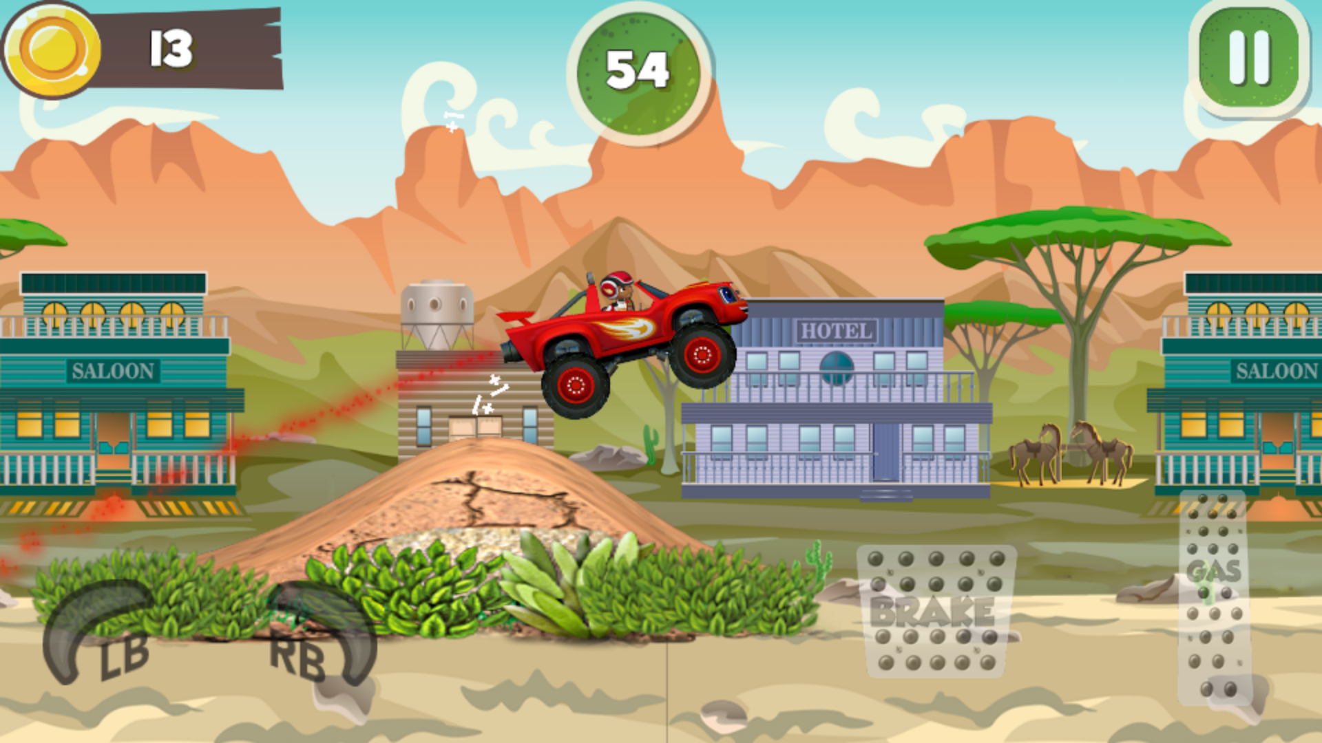 Blaze The Monster Hill Racing Machines Game Screenshot