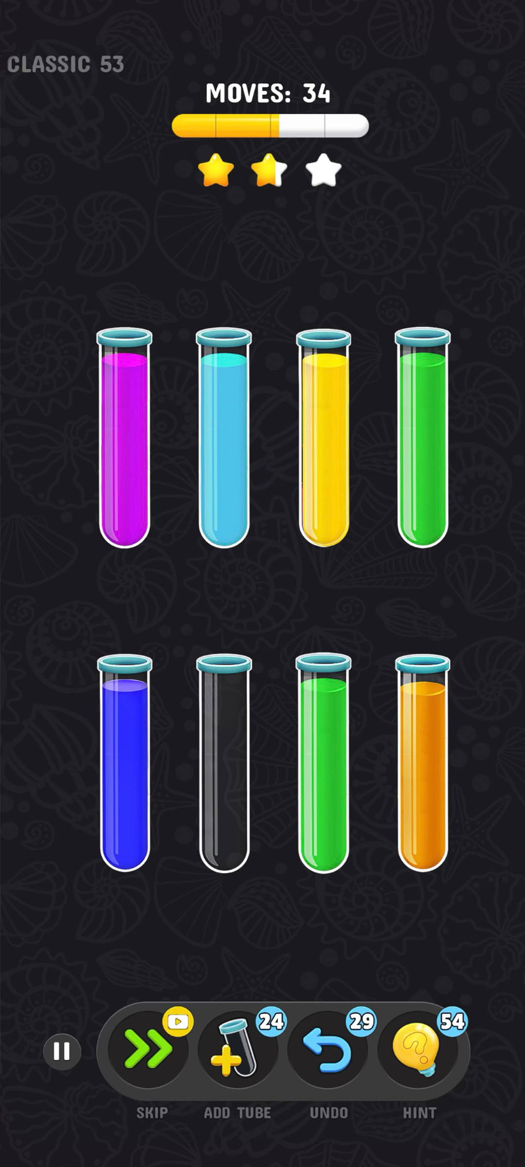 Screenshot 1 of Farbe Wasser sortieren Puzzle-Spiele 1.0.8