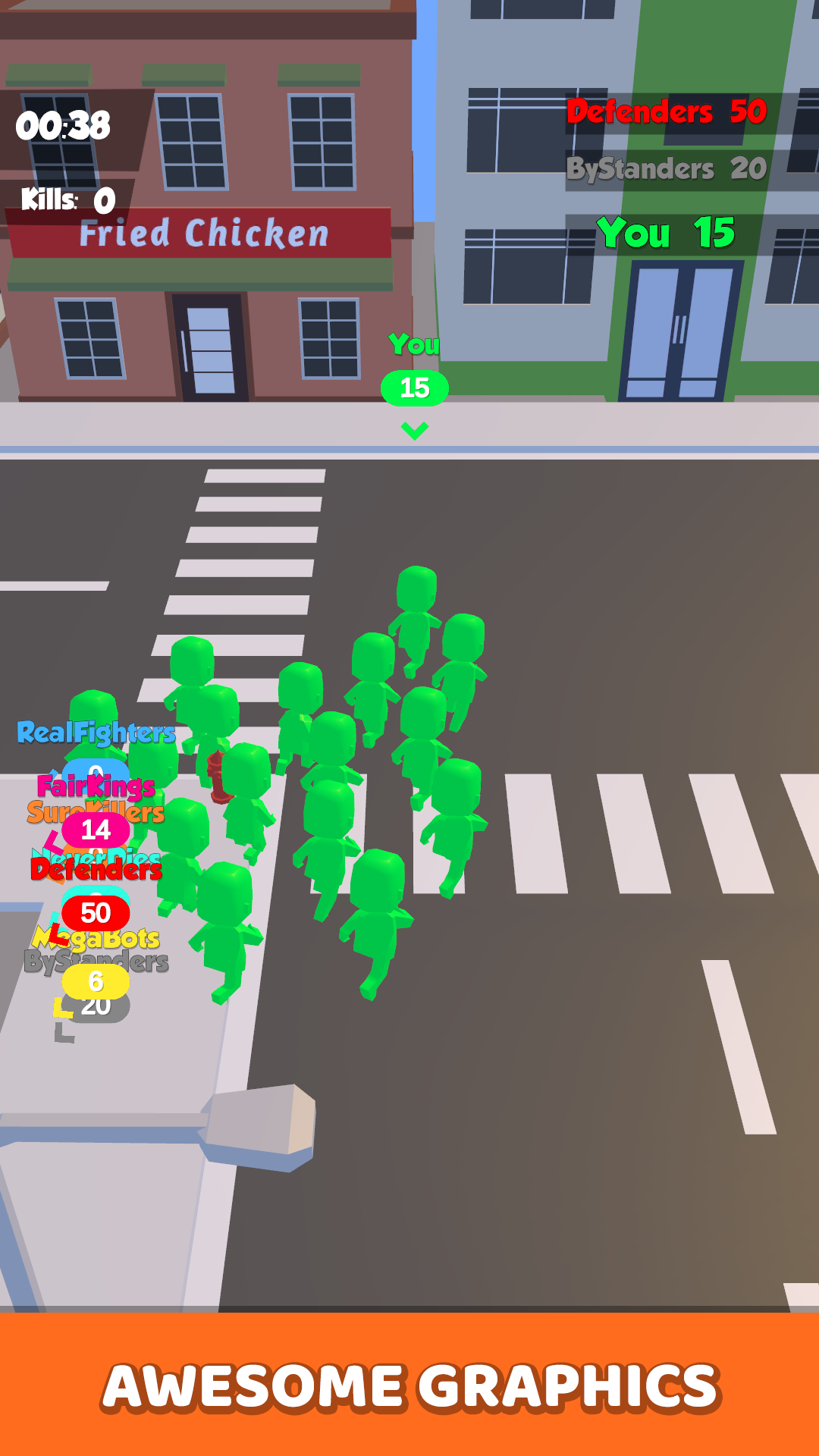Screenshot of City Crowd War.io