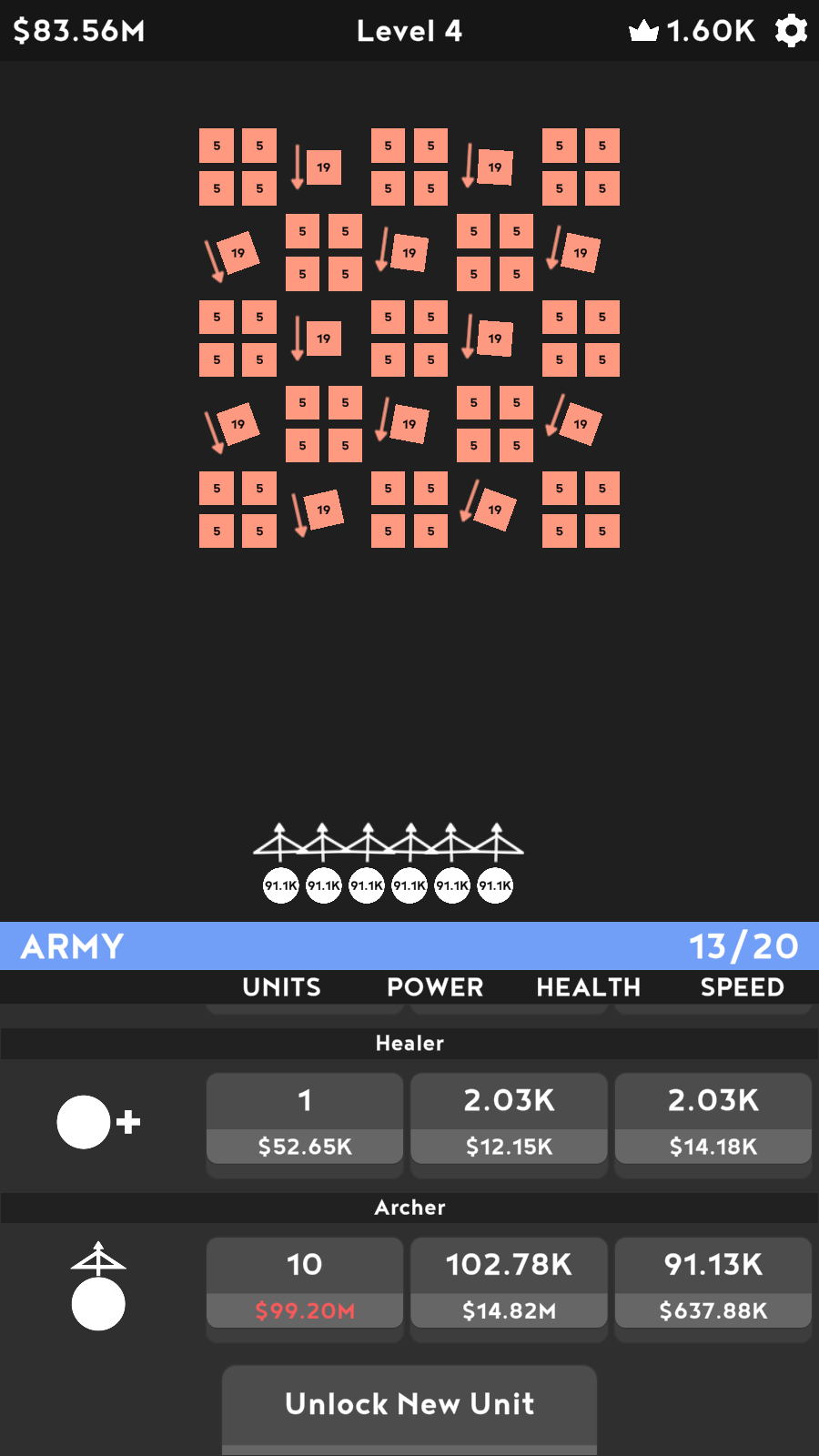 The Army - Idle Strategy Game Game Screenshot