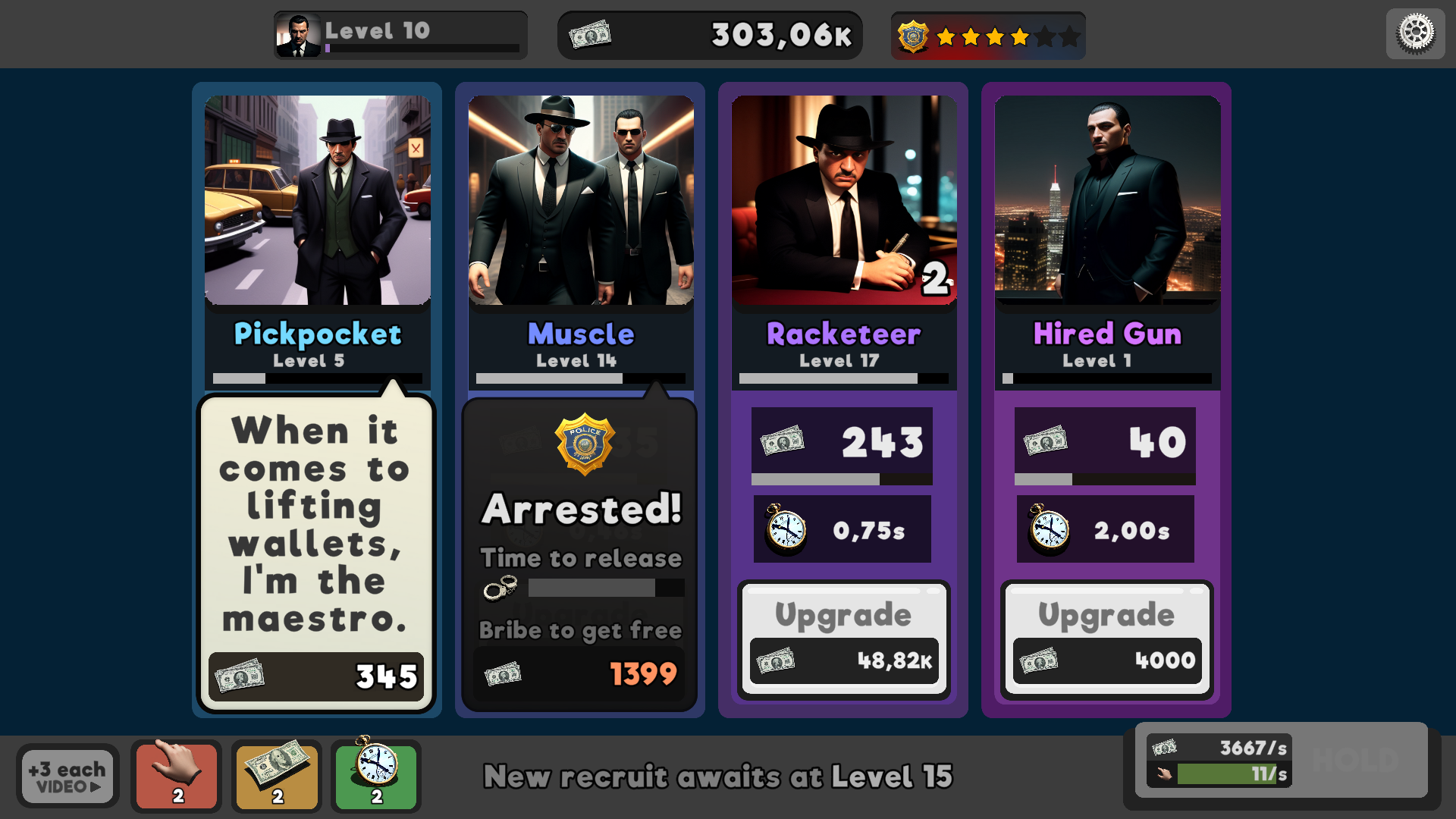Idle Mafia - Gangsters City ภาพหน้าจอเกม