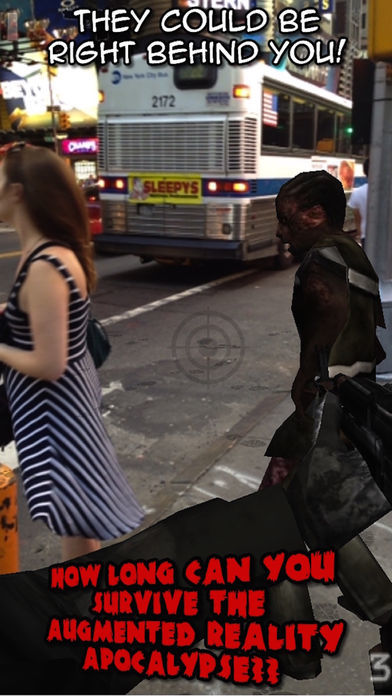 Zombies Everywhere! Augmented Reality Apocalypse (Halloween Edition) screenshot game