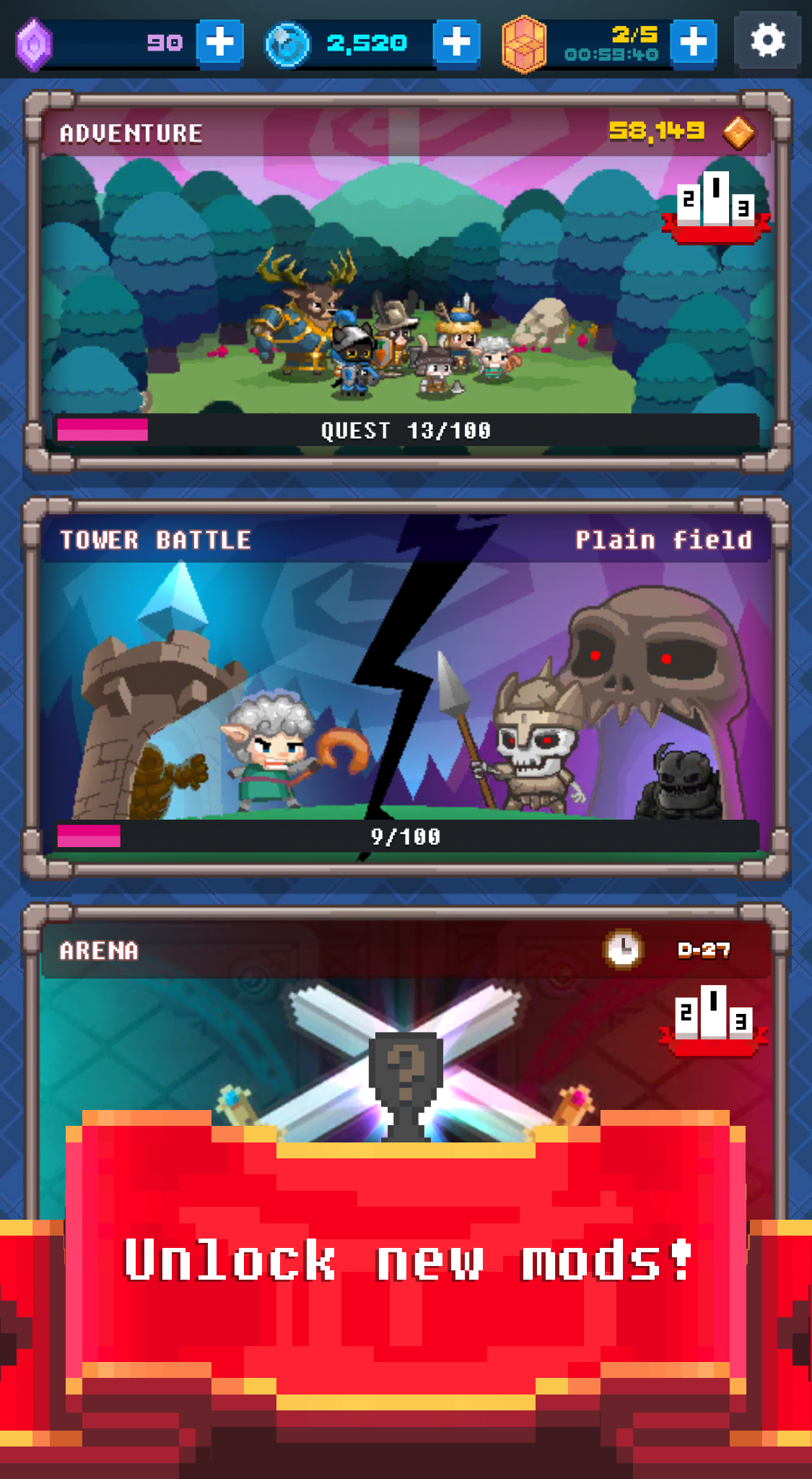 Summoner's Battle 2048 Game Screenshot