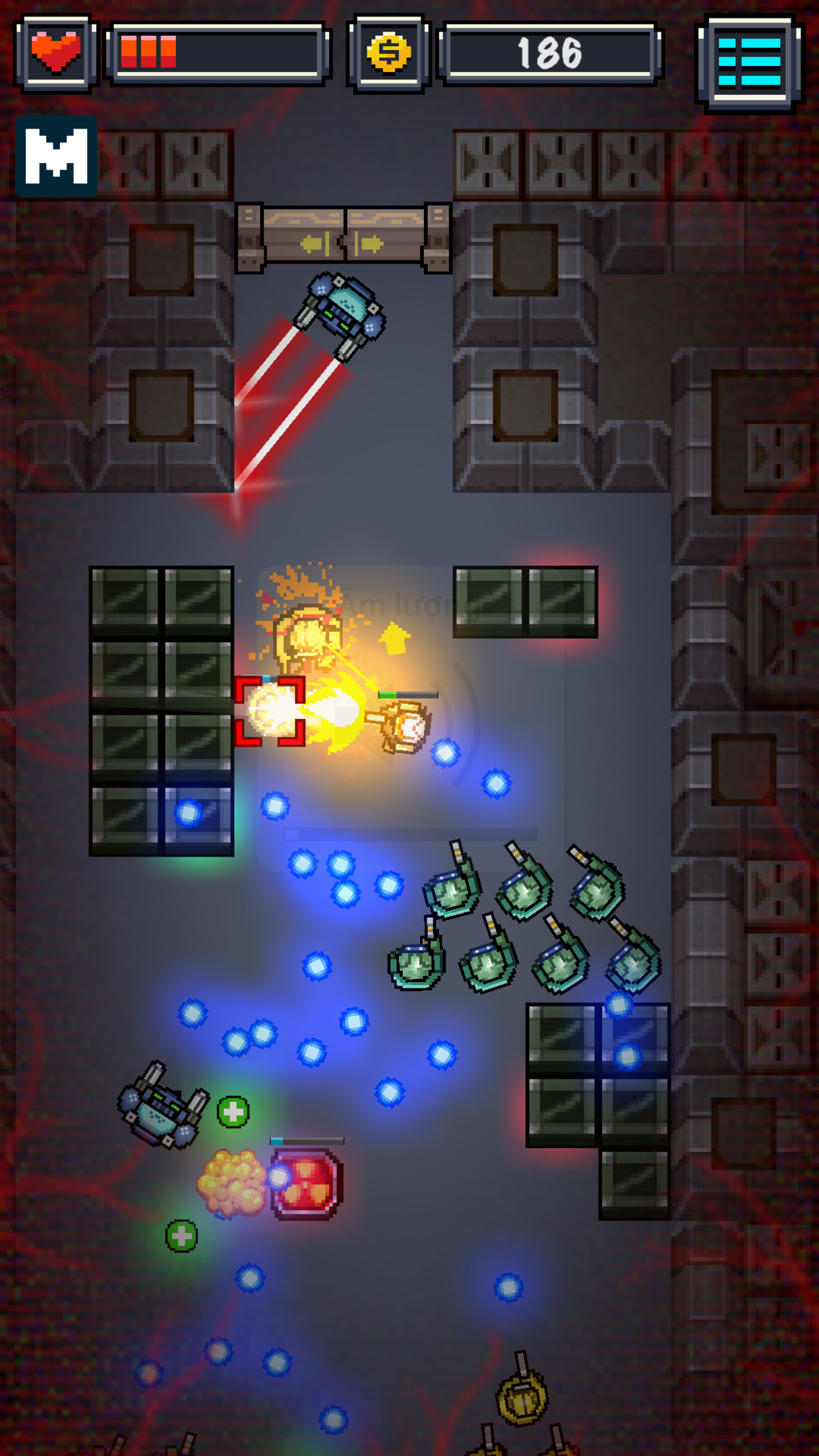 Screenshot of Blood Bolt - Arcade Shooter, Cyborg Robot War