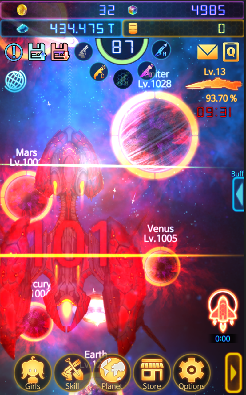 Planet Master : Idle girls Game Screenshot