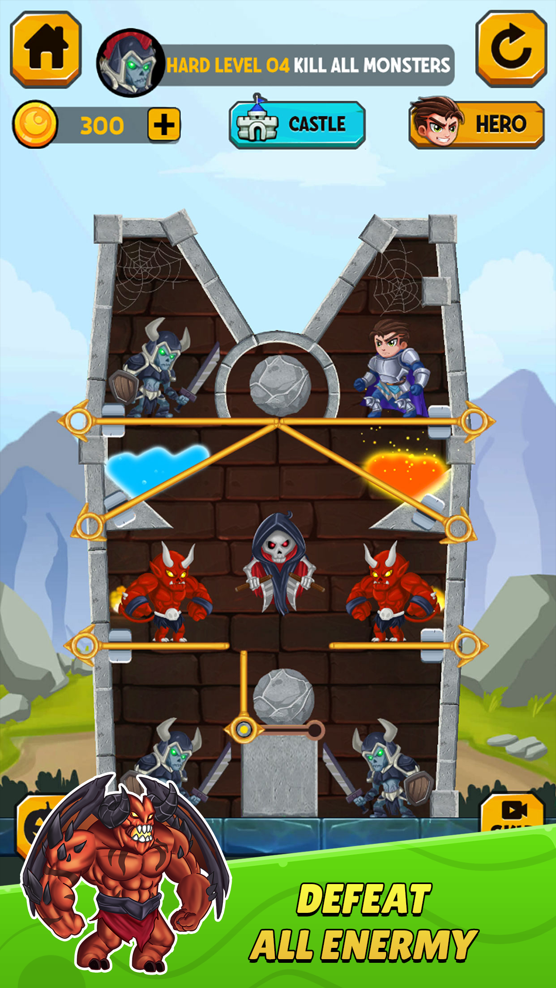 Rescue Hero: Pull The Pin ภาพหน้าจอเกม