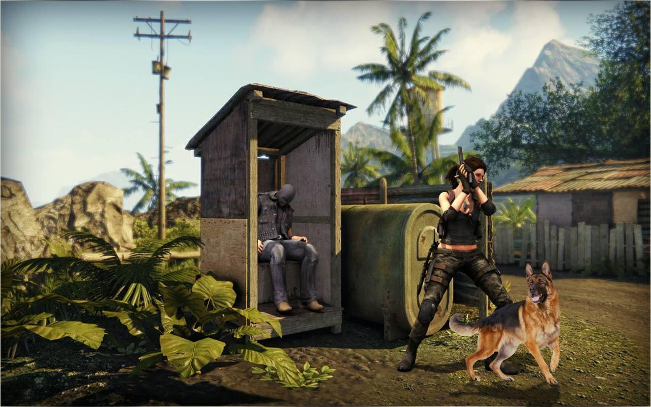 Secret Agent Lara : Frontline Commando TPS Game Screenshot