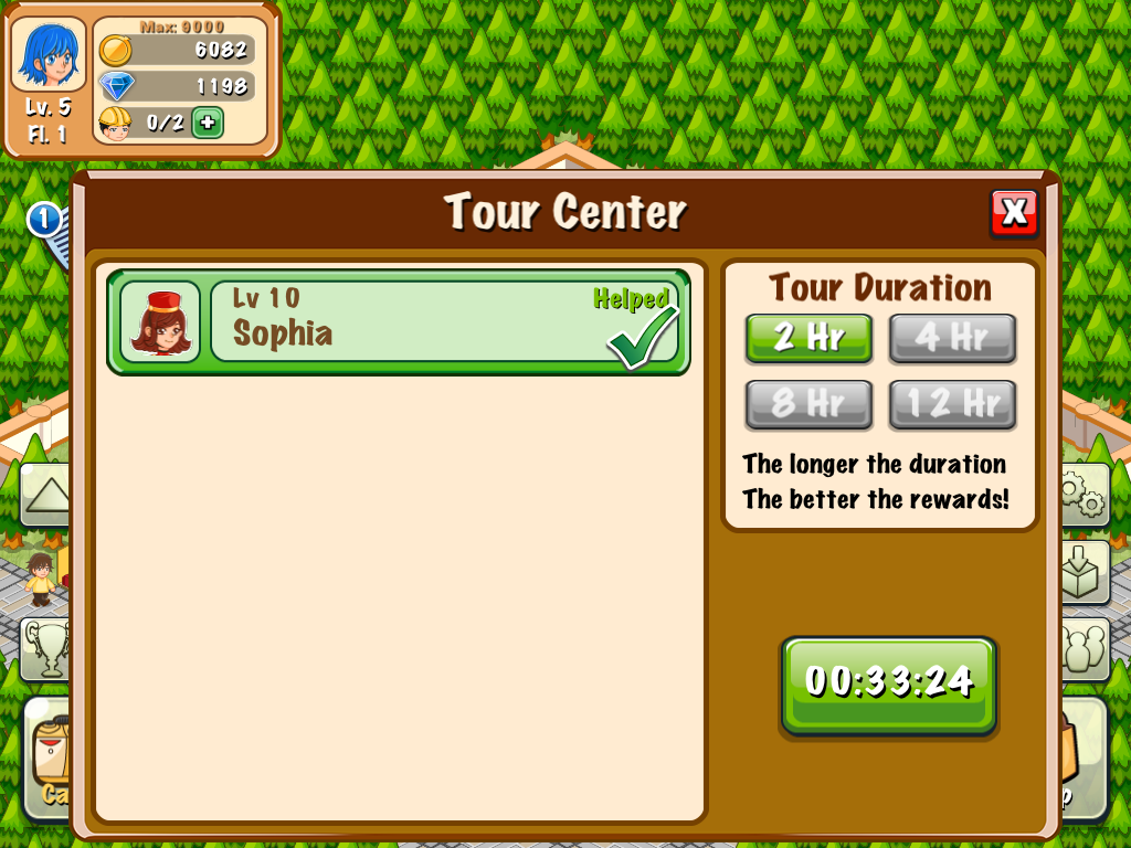 Cuplikan Layar Game Hotel Story: Resort Simulation