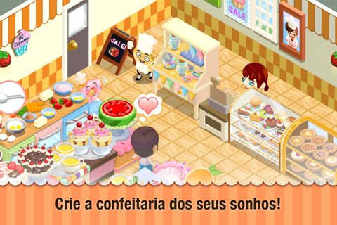 Captura de Tela do Jogo Bakery Story: Valentines Day