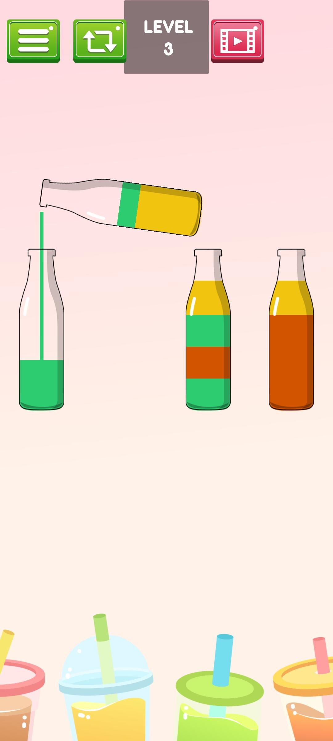 Water Color Bottle Game Screenshot