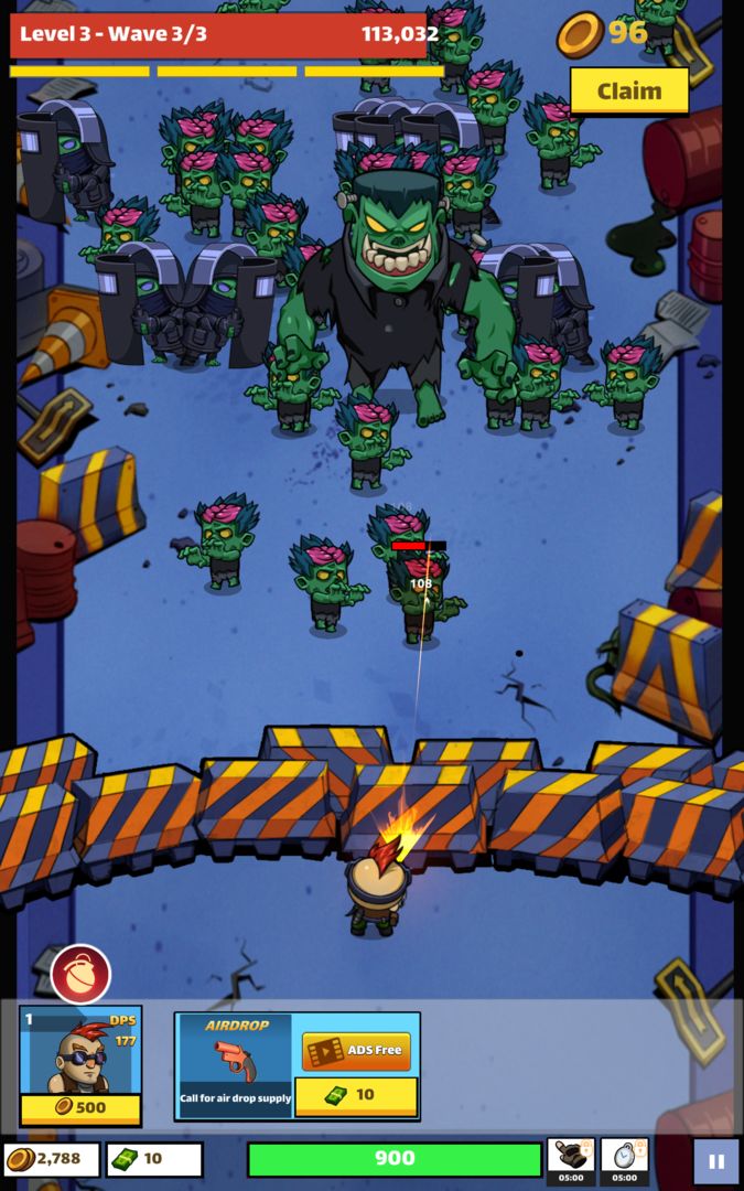 Screenshot of Zombie Idle Defense