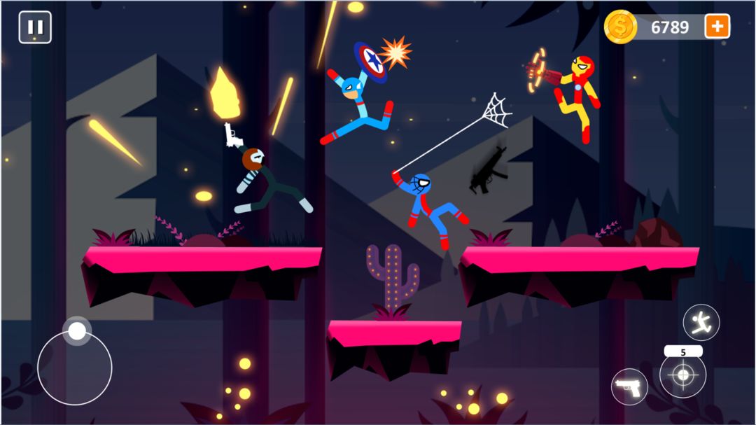 Spider Stick Fight - Stickman Fighting Games ภาพหน้าจอเกม