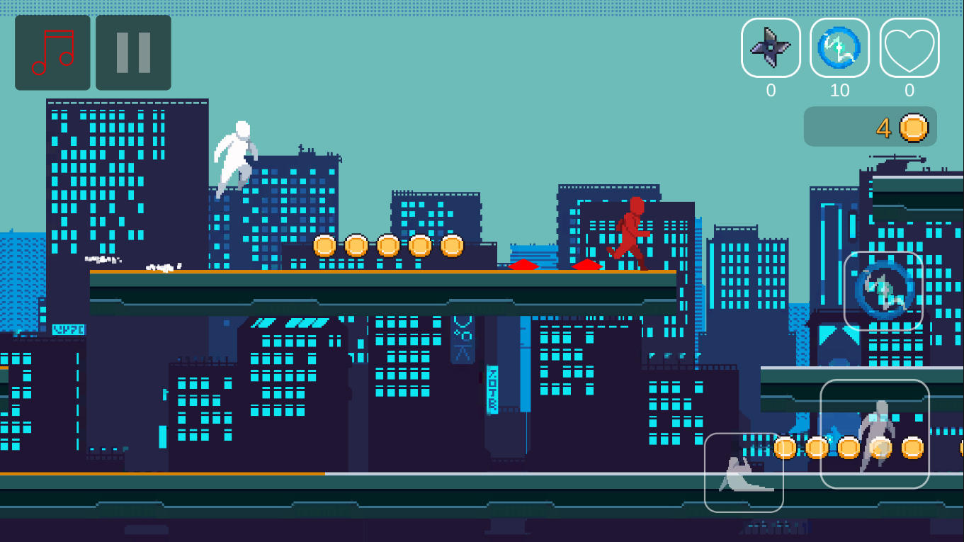 Runner : Don't Touch My Coins Game Screenshot