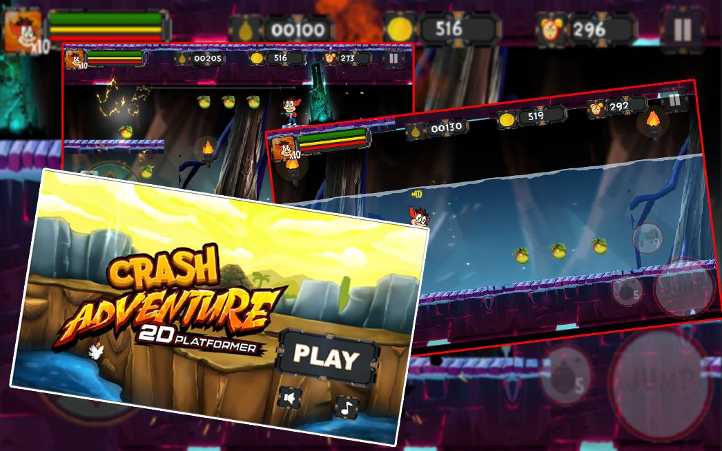 Crash Adventure screenshot game