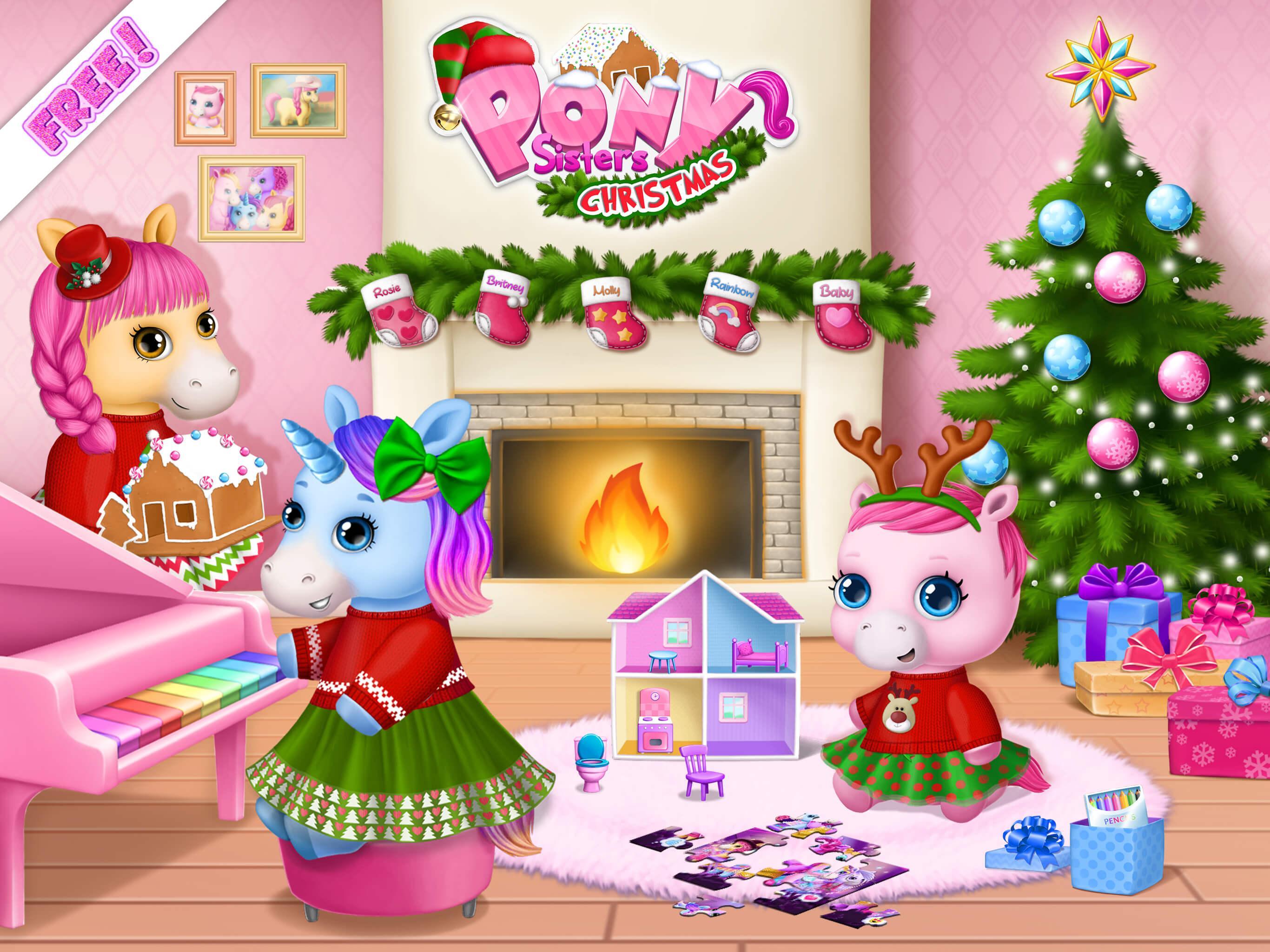 Pony Sisters Christmas - 暖炉のそばの穏やかなイブのキャプチャ
