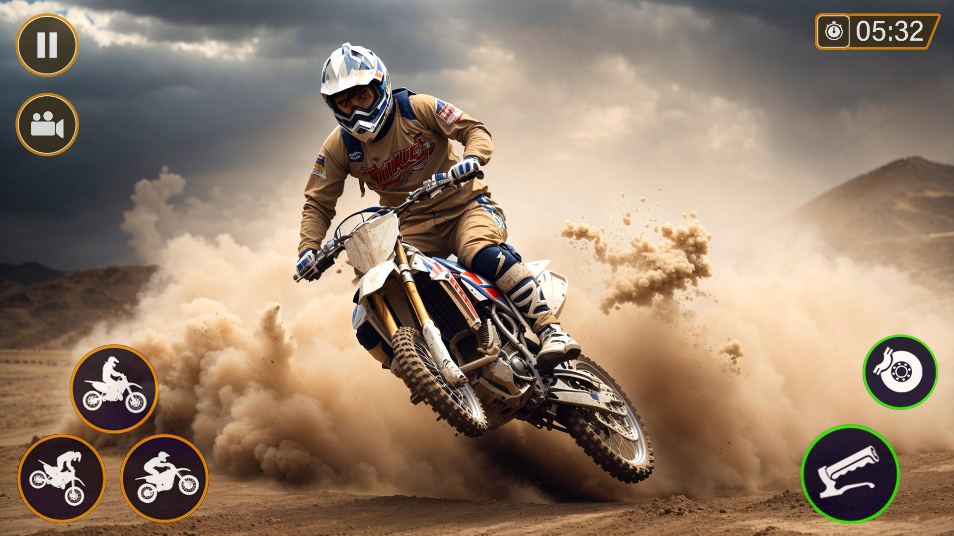 Dirt Bike Stunt Motocross Game ภาพหน้าจอเกม