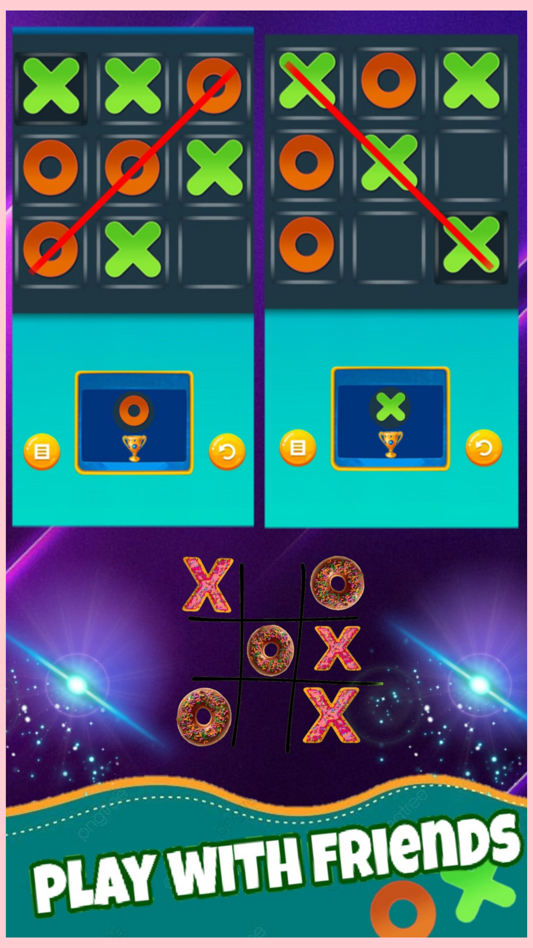 XO Game 2024: Tic Tac Toe 3×3 Game Screenshot