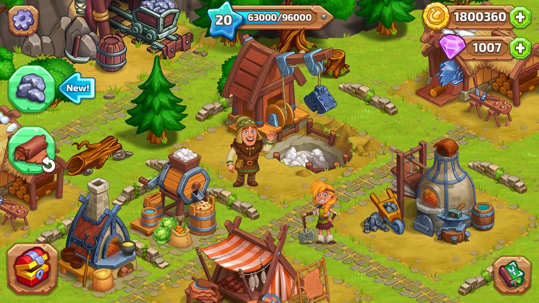 Screenshot of Vikings and Dragon Island Farm