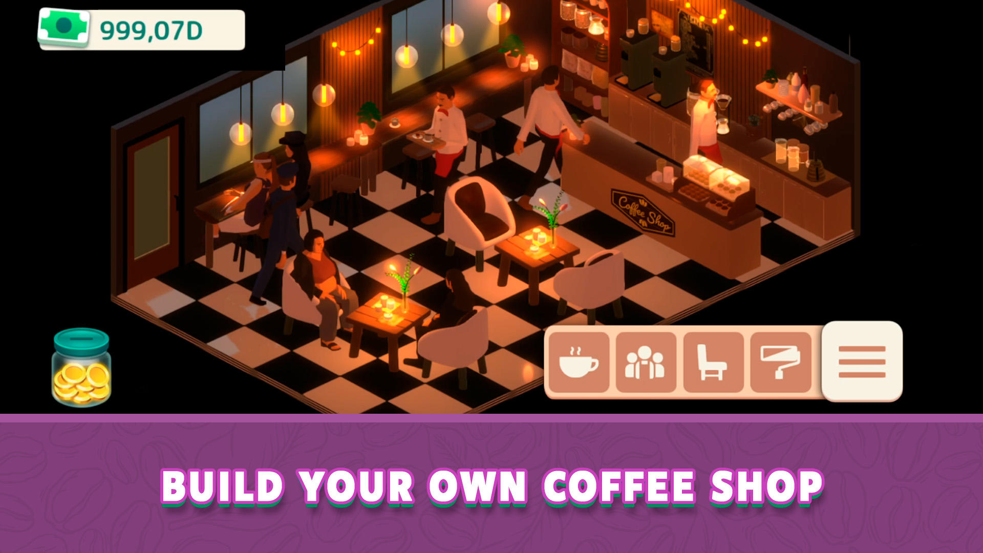 Urban Coffee Shop Game Screenshot