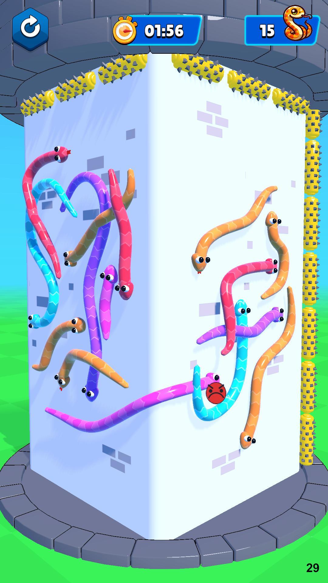 Snakes Tower 3D Game Screenshot