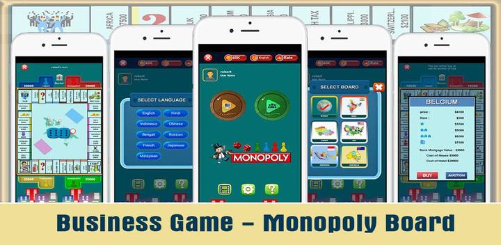 Banner of Monopoly Board - Business World 1.0