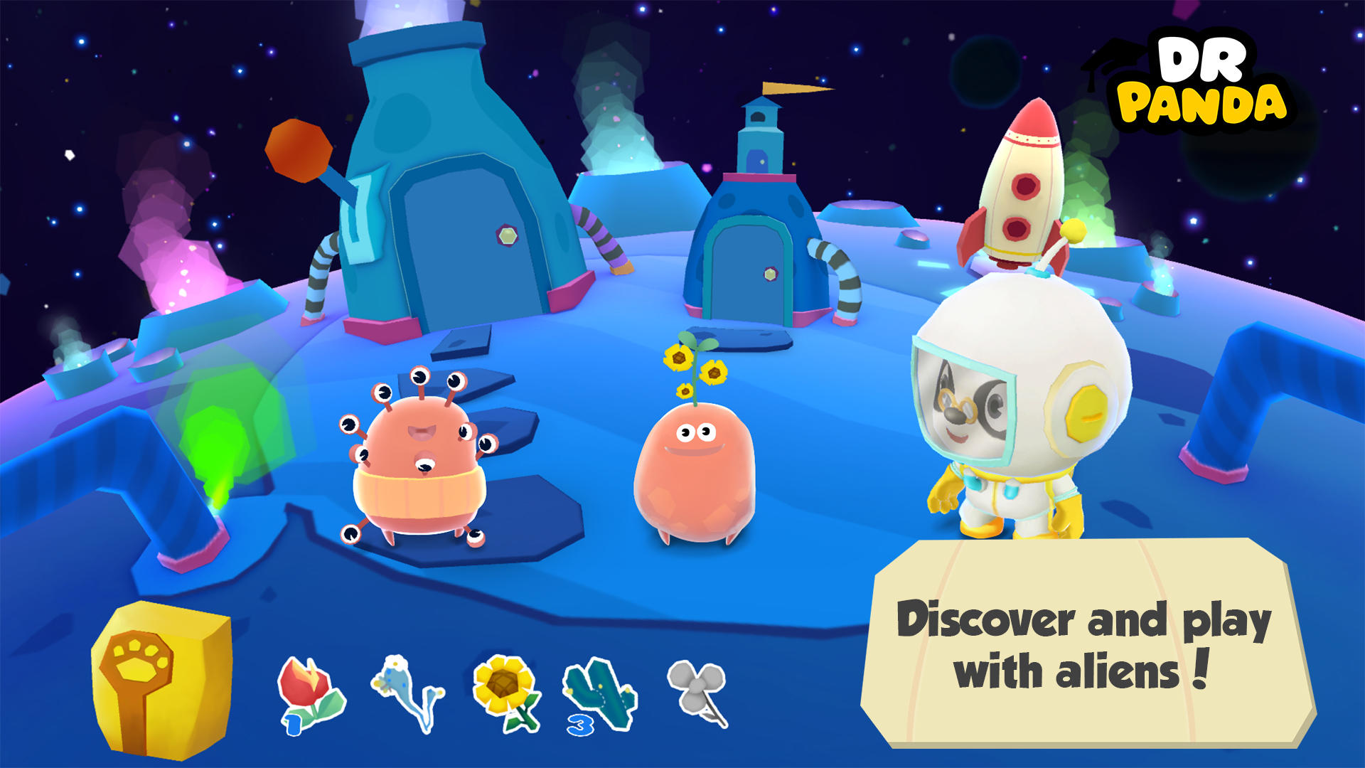 Cuplikan Layar Game Dr. Panda in Space