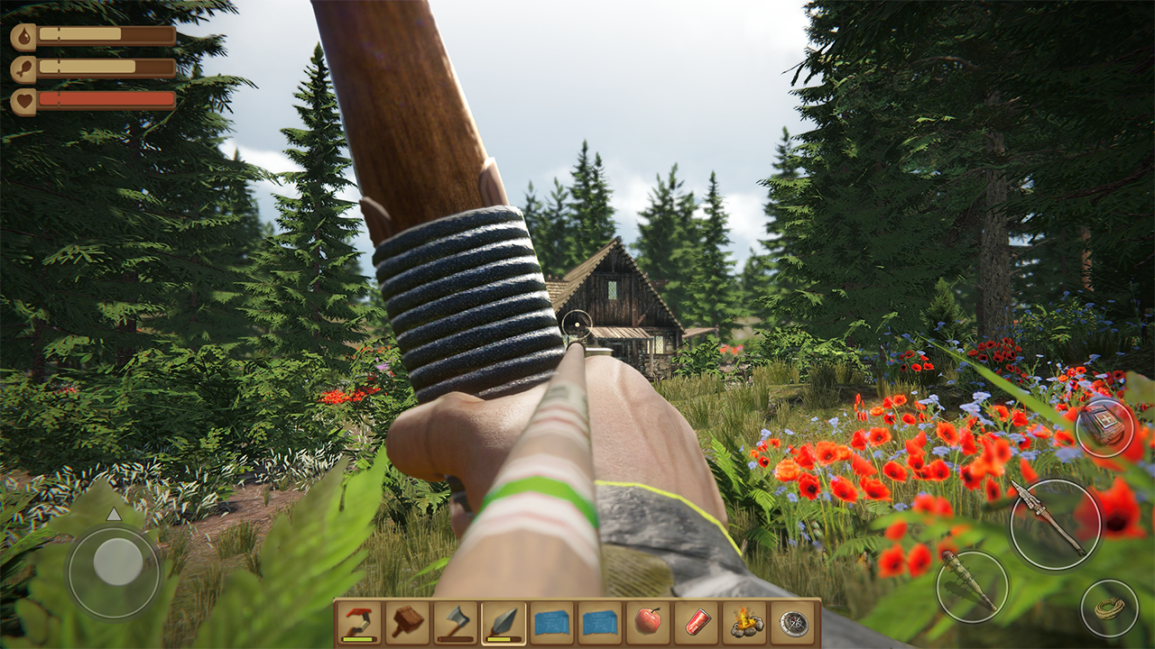 Woodcraft Island Survival Game ภาพหน้าจอเกม