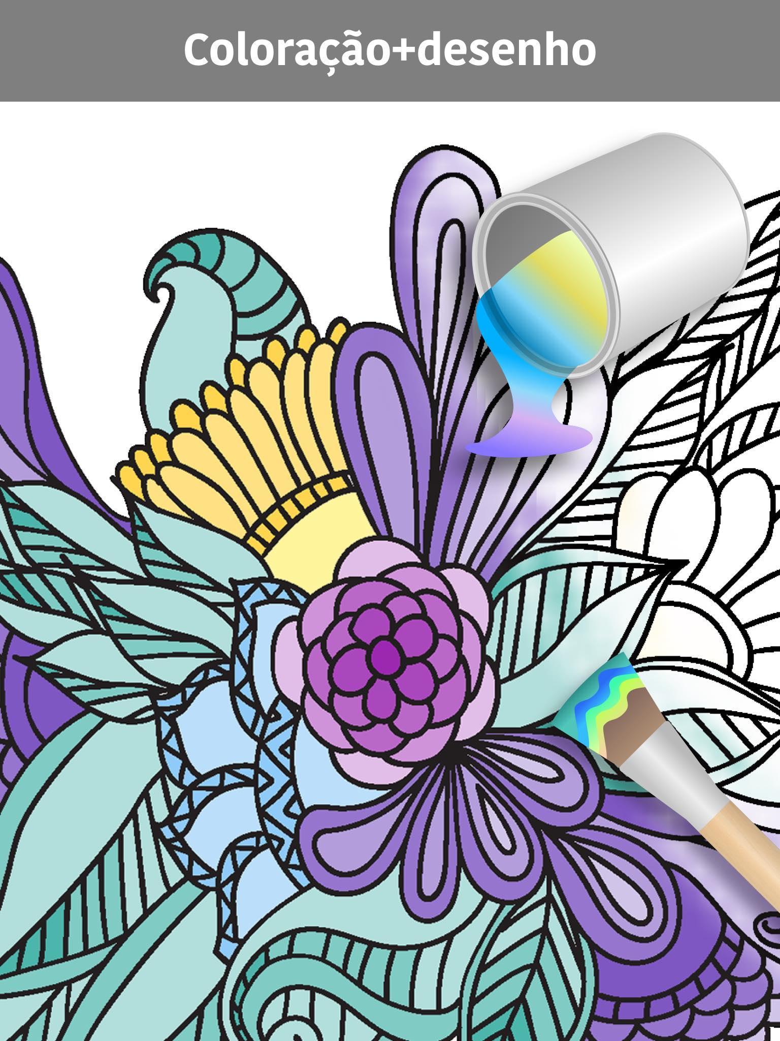 Captura de Tela do Jogo Mandala Coloring Book
