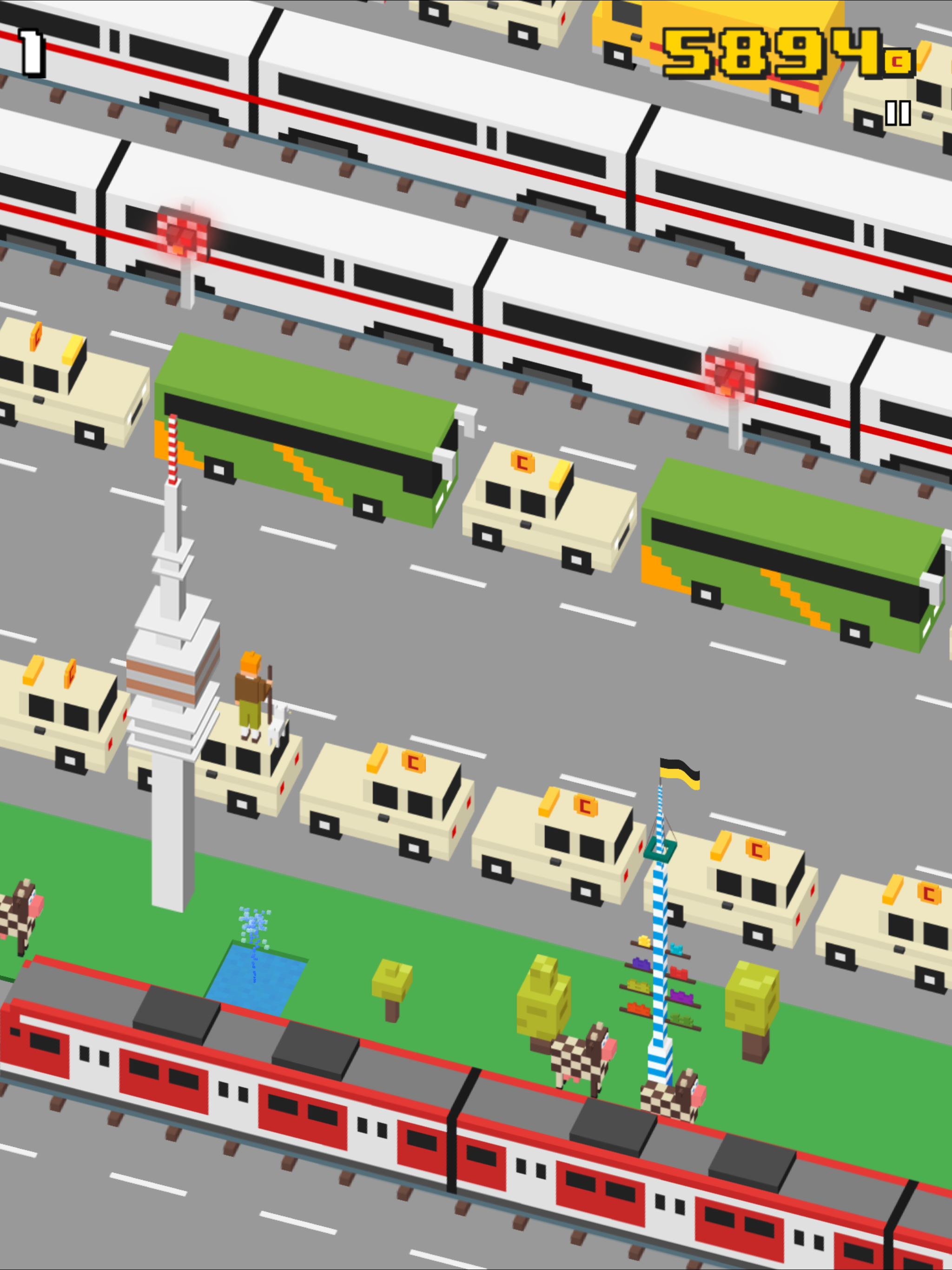 Скриншот игры Taxi Surfer - Endless Arcade Jumper