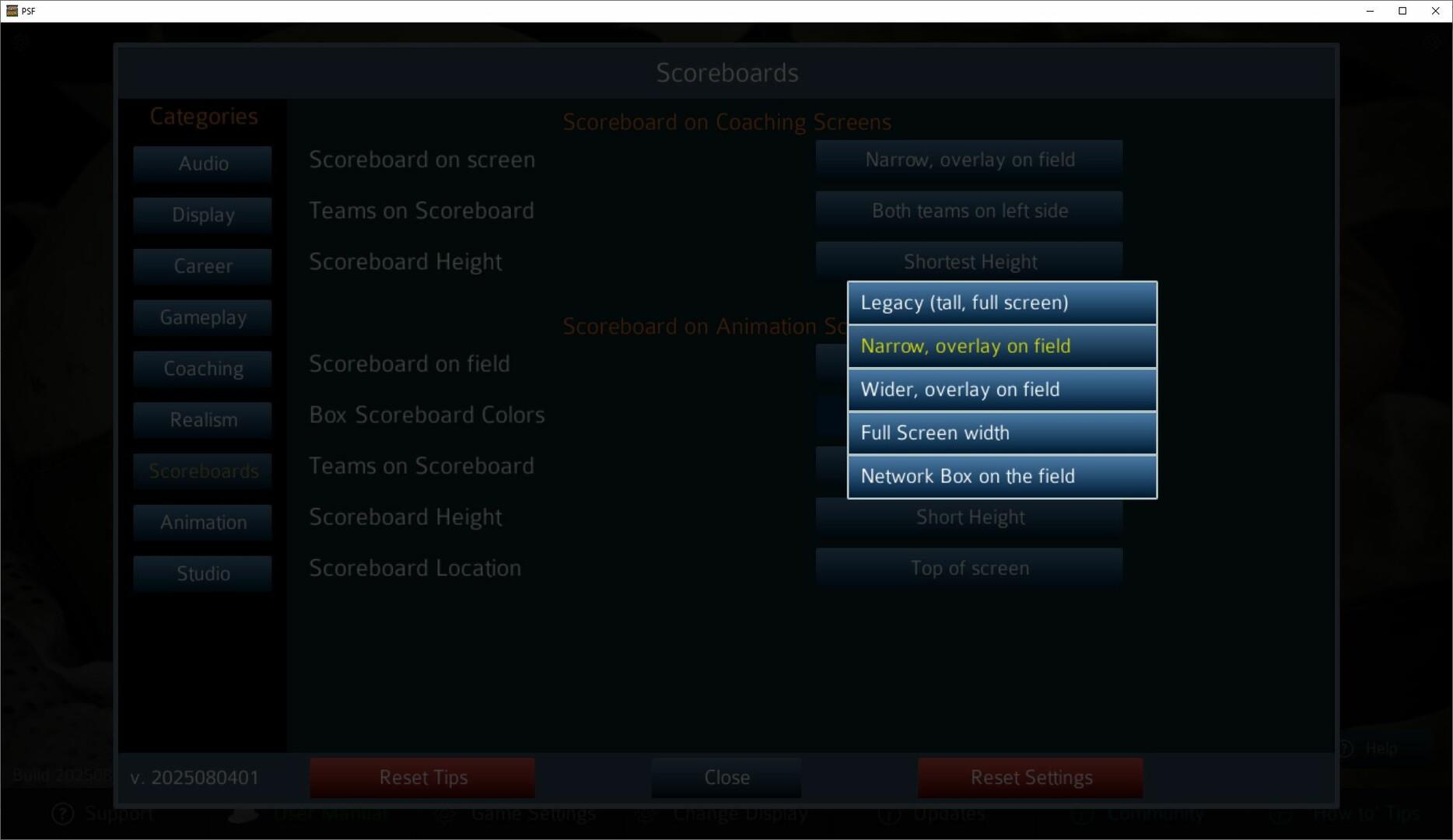 Pro Strategy Football 2025 Game Screenshot