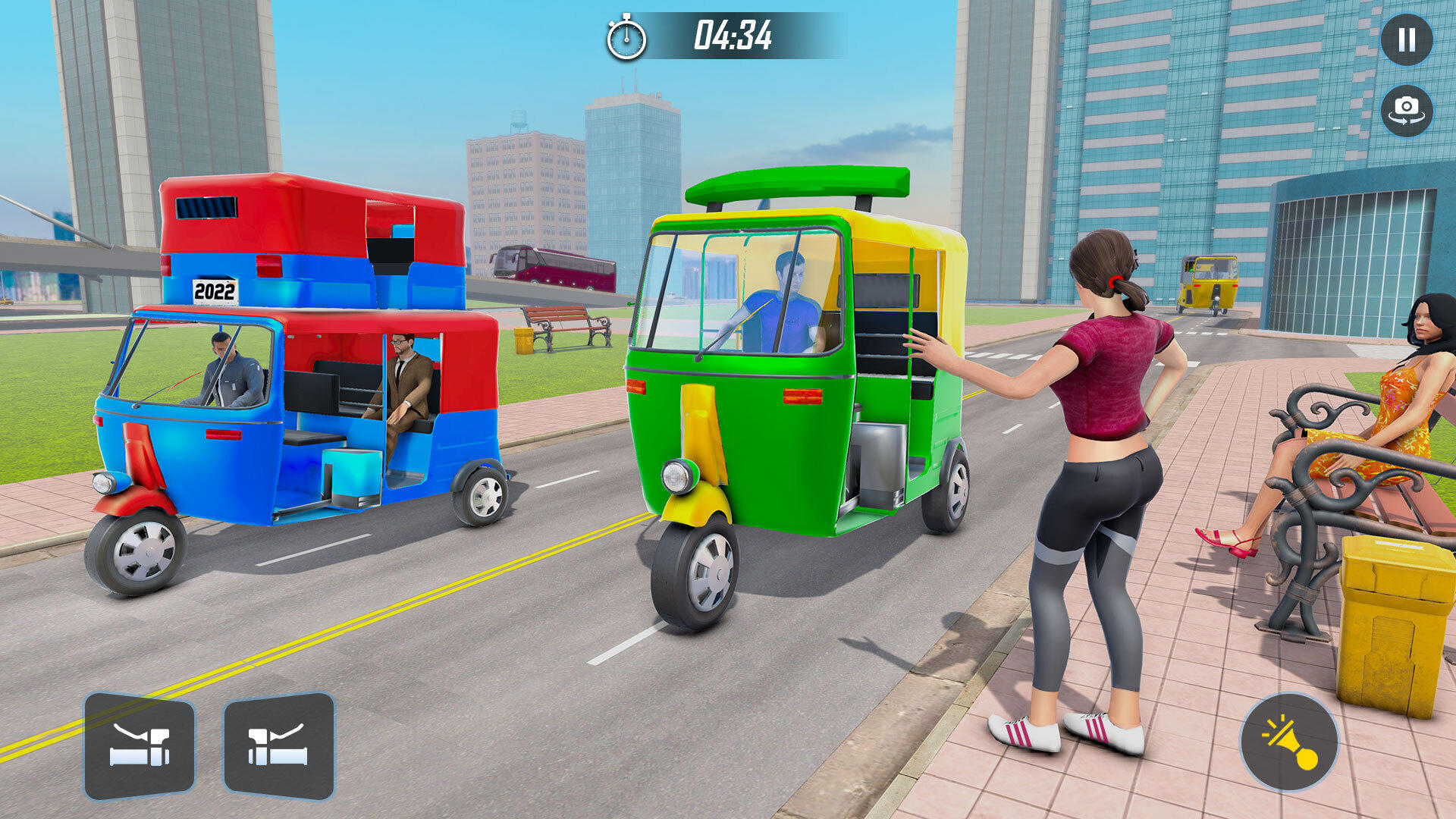 Tuk Tuk Rikshaw Auto Game ภาพหน้าจอเกม
