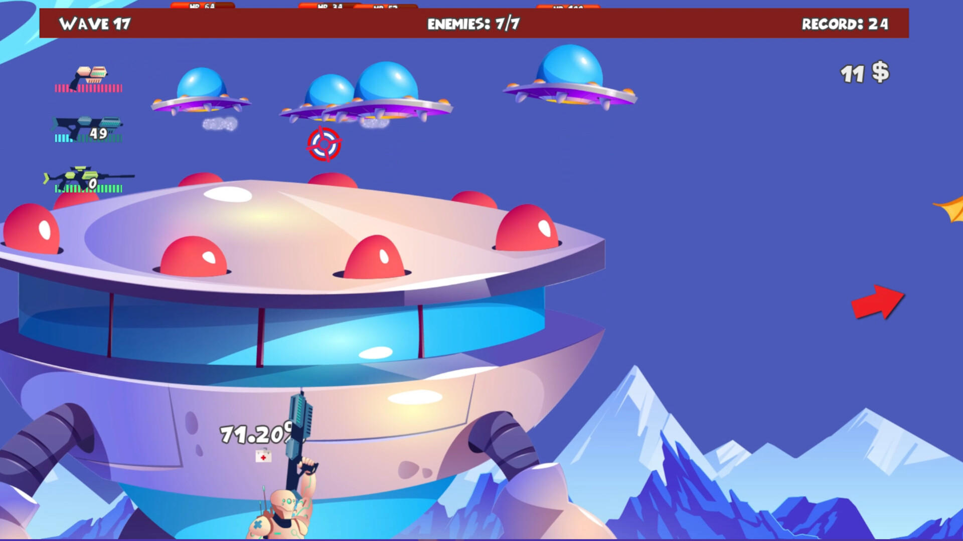 Alien Protection Game Screenshot