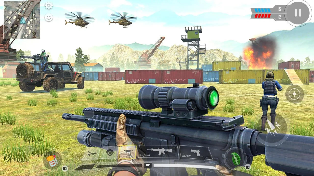 Cuplikan Layar Game Commando War Army Game Offline