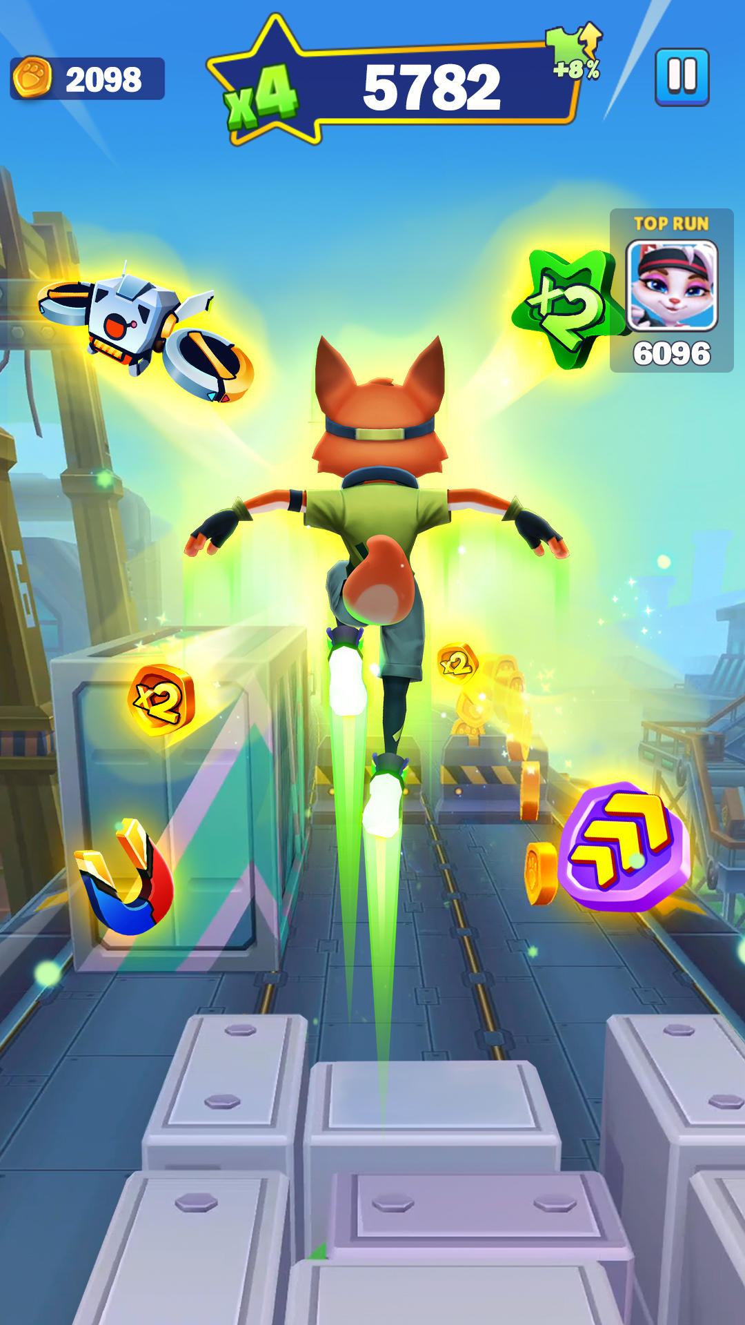 Screenshot of Runner Heroes: Endless Skating
