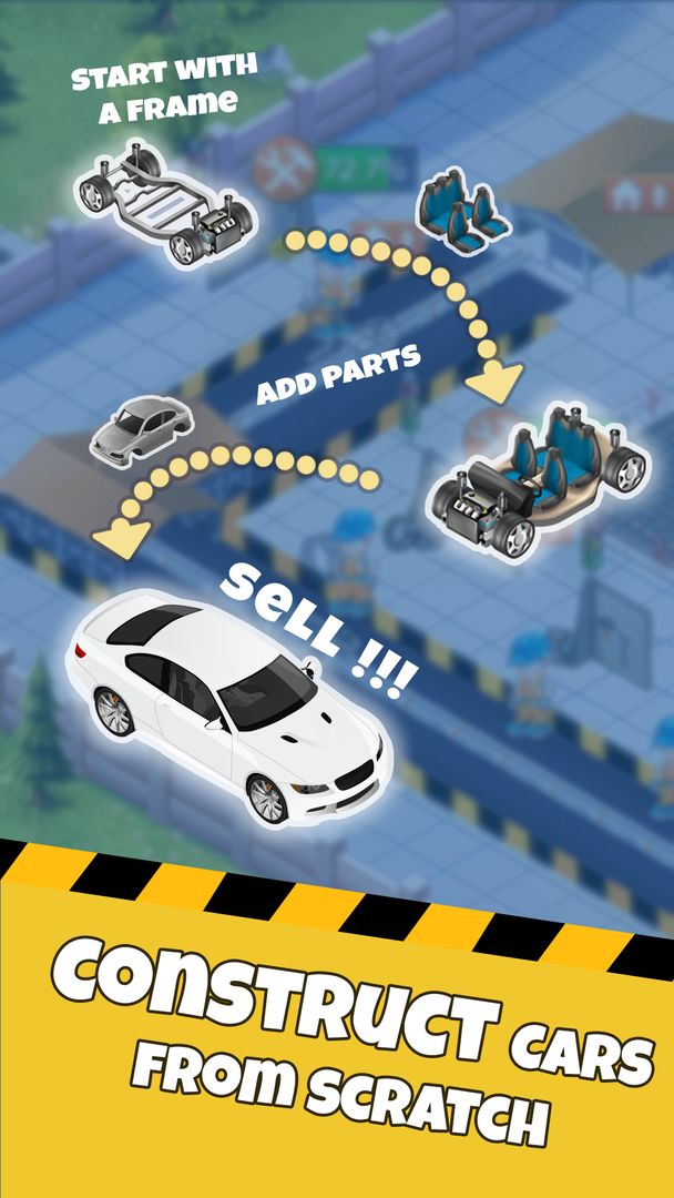 Screenshot of Idle Car Factory: Car Builder