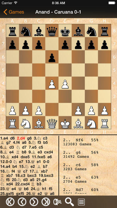 Скриншот игры ChessBase Online