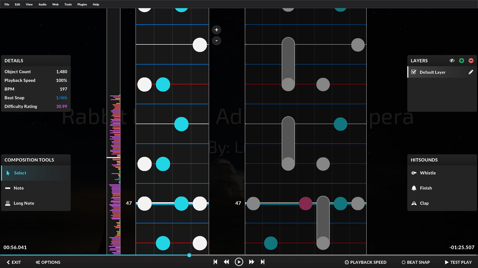 Screenshot of Quaver