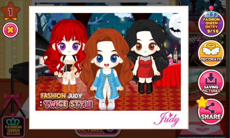 Screenshot of Fashion Judy: Twice Style