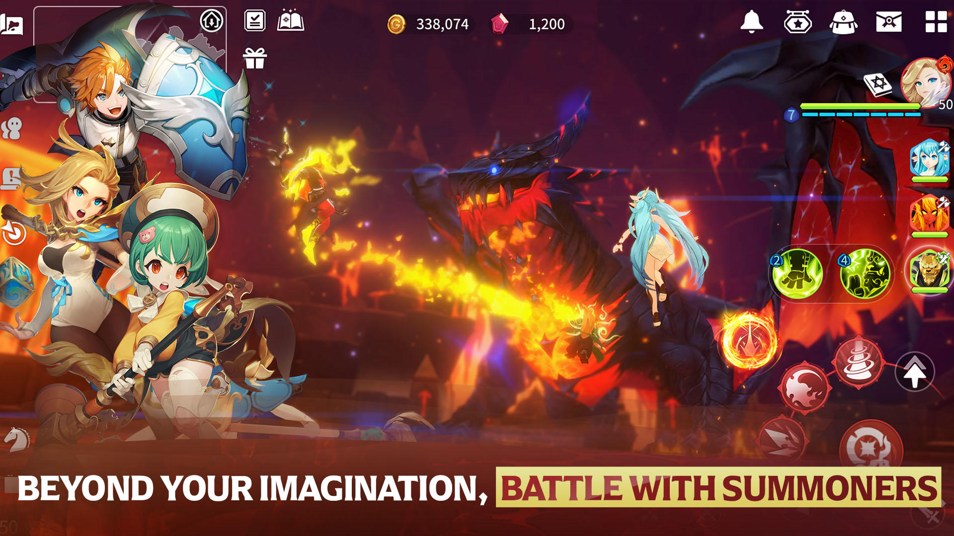 Summoners War: Chronicles Game Screenshot