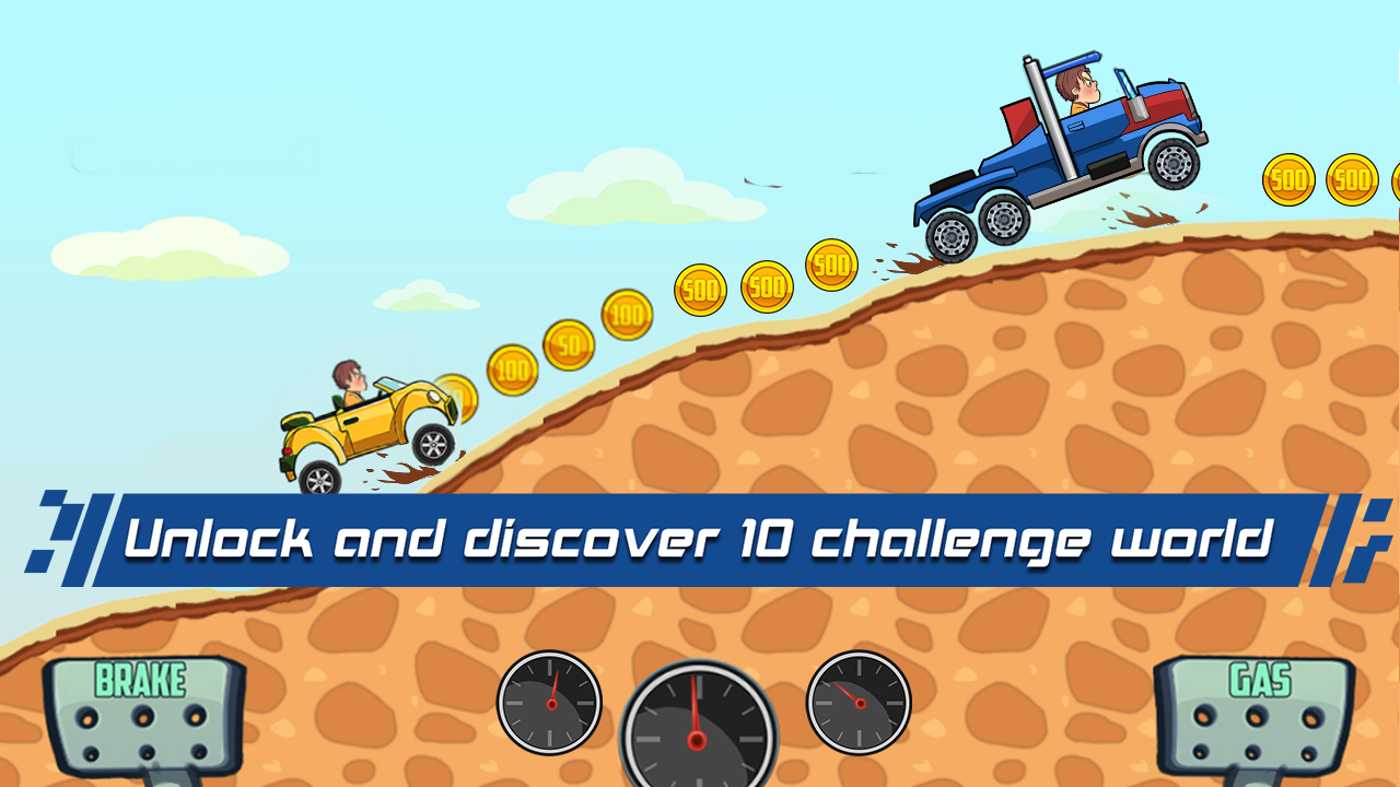 Screenshot of Mountain racing crazy - Downhill racing