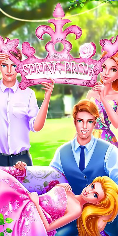 Spring Prom BFF Makeover Salon 게임 스크린 샷