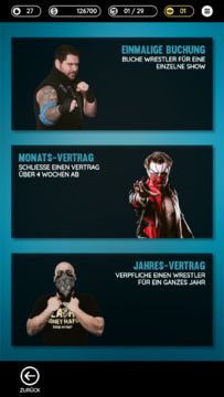 Wrestling Manager Mobile Game Screenshot